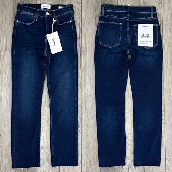 Frame Womens Size 26 Le High Straight Sanctuary Denim Cotton High Rise NEW Jeans